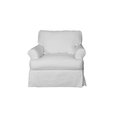 Sunset Trading Sunset Trading SU-117620SC-391081 Horizon Chair Slipcover Set  Peyton Pearl SU-117620SC-391081